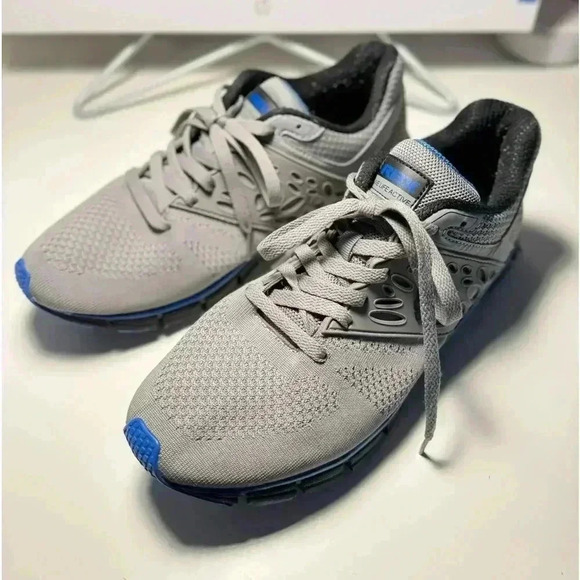 RBX live life active men’s running gym shoes size 10W| color: gray/blue - Picture 1 of 6